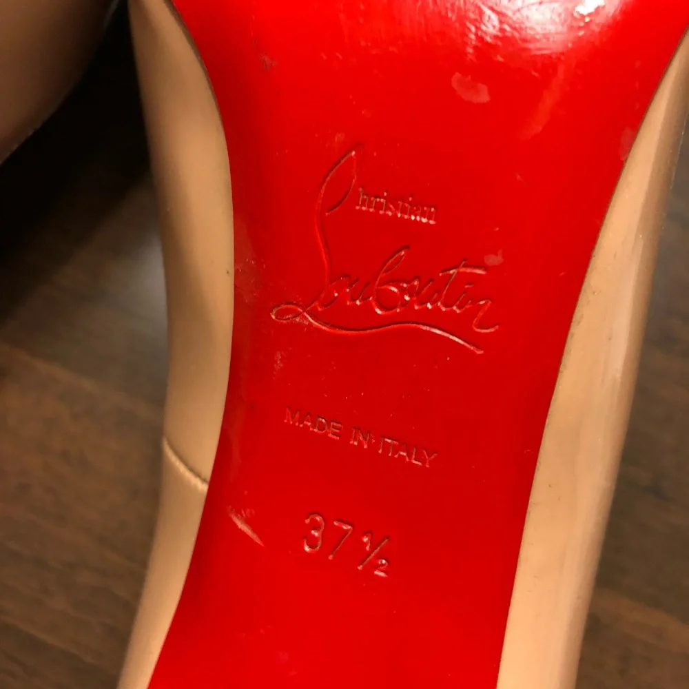 Christian Louboutin - nude heels size 37.5 - Picture 8 of 8